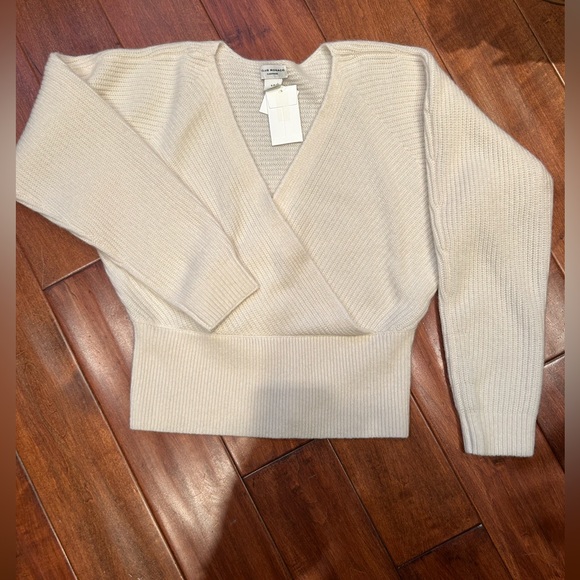 CLUB MONACO Cross Front Cashmere Sweater - Picture 5 of 7